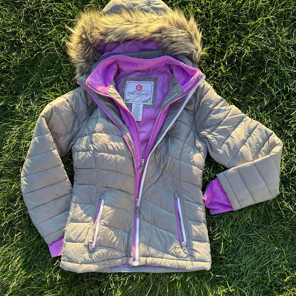 Free Country girls winter coat size medium 10/12